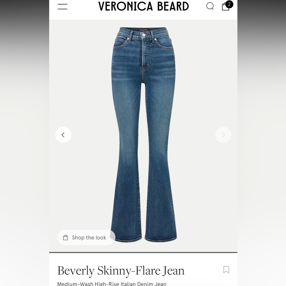 Veronica Beard high Rise Beverley Flare Jeans- Rare plus size